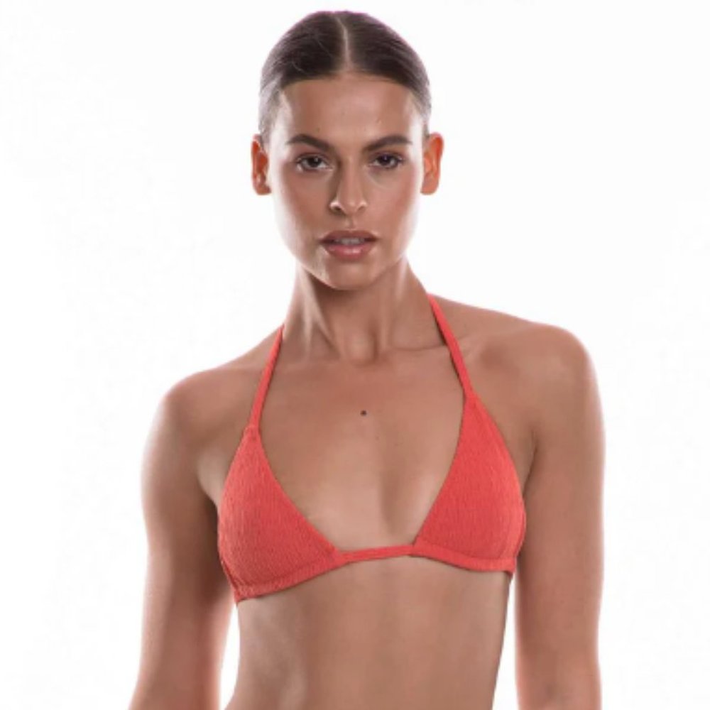 TJ Swim Cali Top in Paprika, Size Small